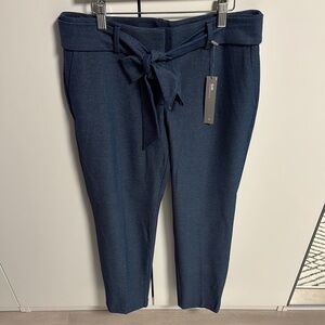 LOFT Navy Blue Tie-Waist Pants